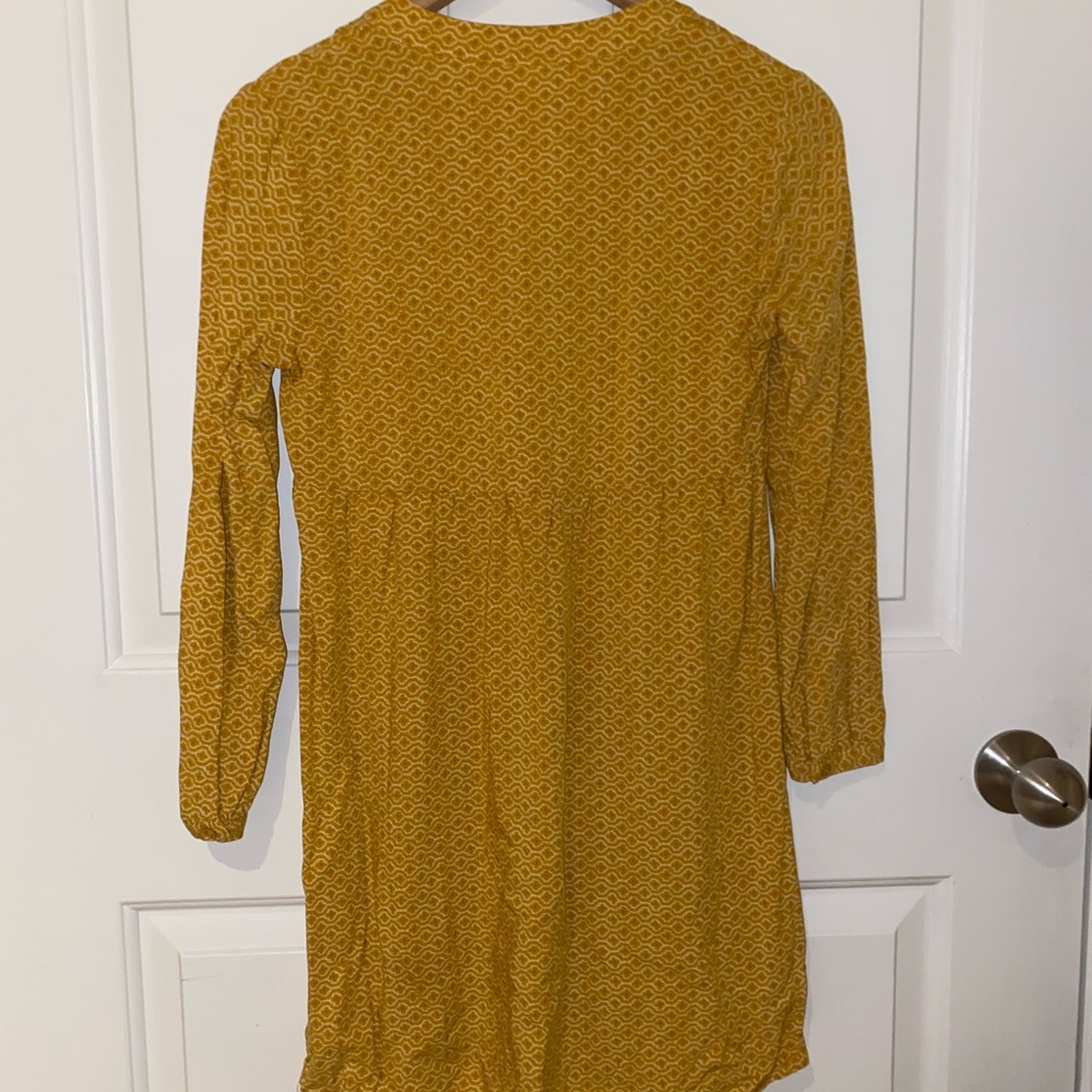 Yellow Patterned Long Tunic Top - Picture 2 of 4